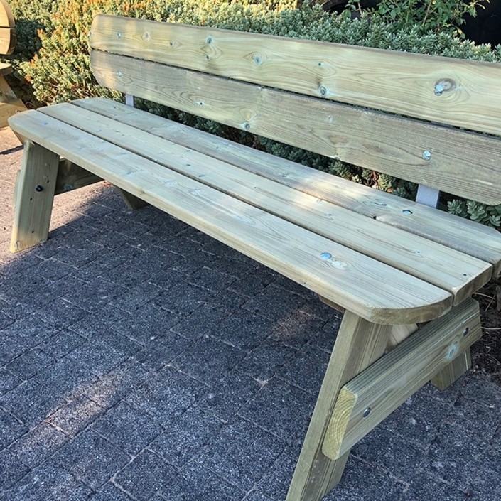 Norfolk Wooden Bench Seat Benchmark Picnic Tables